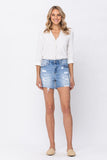Judy Blue High Waist Destroyed Denim Shorts