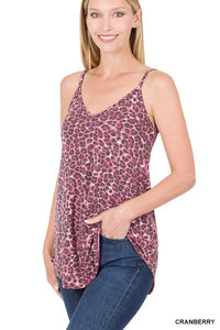 Leopard Spaghetti Cami