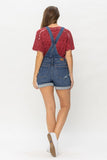 Judy Blue High Waist Destroy & Double Cuff Shorts Overalls