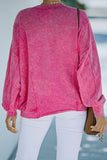 Rose Mineral Wash PRAY Leopard Sweatshirt