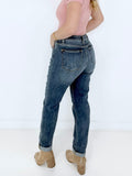 Judy Blue  High Rise Bleach Splash Boyfriend Jeans