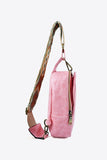 Adjustable Strap Faux Leather Sling Bag