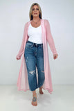 Eden Mesh Long Sleeve Duster Kimono