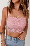 Lace Crochet Spaghetti Strap Bralette