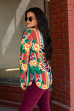 CACTUS SERAPE SHREDDED BACK TOP