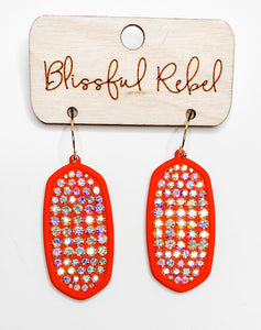 Elongated Bling Earrings