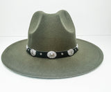 Felt Western Hat with Concho Band