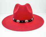 Felt Western Hat with Concho Band