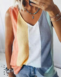 Color Block Knit Tank