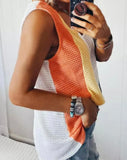 Color Block Knit Tank