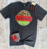 School Spirit Football Field Graphic T-Shirt