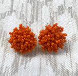 Seed Bead Cluster Earrings