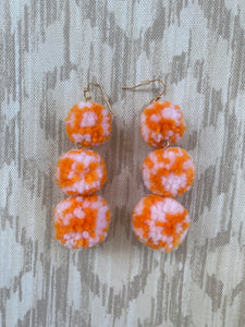 Triple Pom Pom Orange