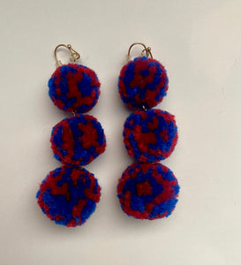 Triple Pom Pom Royal&Red