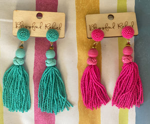 Tassel Seed Bead Earrings