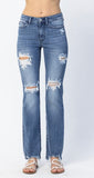 Judy Blue Destroyed Mid Rise Jeans