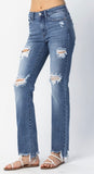 Judy Blue Destroyed Mid Rise Jeans