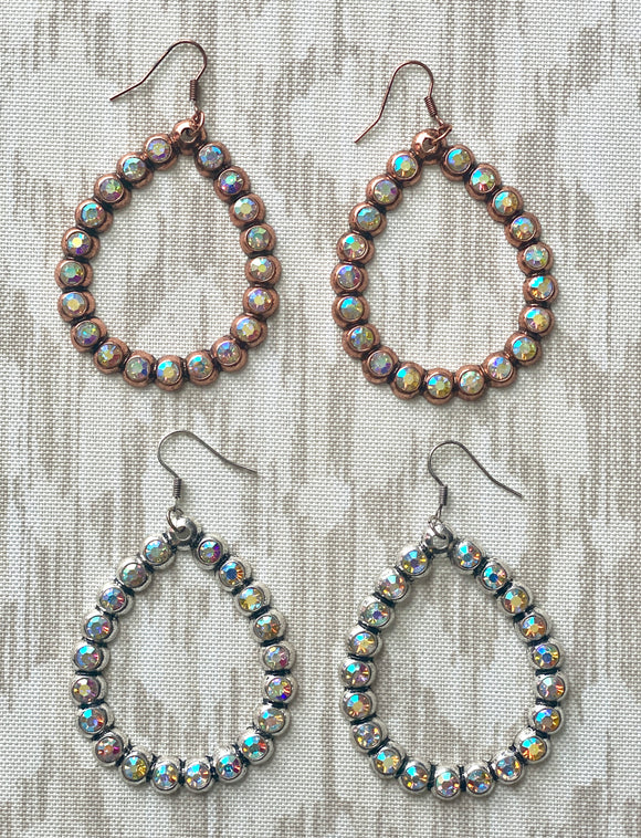 Teardrop Bling Earrings