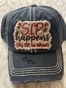 Sip Happens Baseball Cap