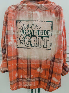 Assorted Graphic Back Upcycled Flannels