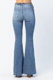 Judy Blue "High-Rise Rebel" High Waist Heavy Destroy Flare Jeans