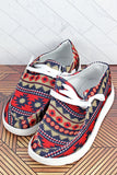 Red Canyon Aztec Canvas Sneakers