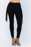 Judy Blue High Rise Side Fringe Skinny Jegging