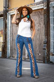 Flare Jeans With Star Detail