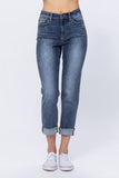 Judy Blue  High Rise Bleach Splash Boyfriend Jeans