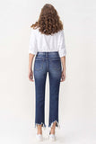 High Rise Crop Straight Leg Jeans