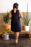 Black Dress With Keyhole Detail