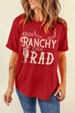 KINDA RANCHY KINDA RAD Cactus Print Graphic T Shirt