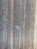 Druzy Heart necklace