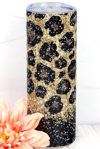 Leopard Skinny Tumbler