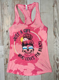 Bleached Tank “Just a Girl Who Loves the Beach"