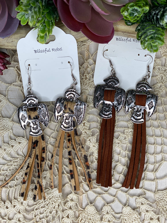 Thunderbird Tassel Earring