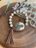 Beaded "Faith/Grace/Blessed" Bracelet