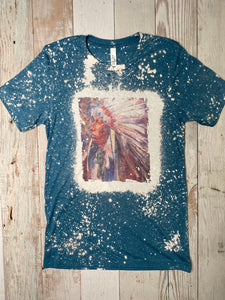 Bleached T-Shirt “Indian“