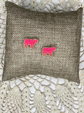 Druzy Cow Studs