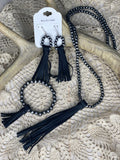 Navajo Faux Leather Tassel Sets