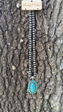 Oval Concho beaded necklace