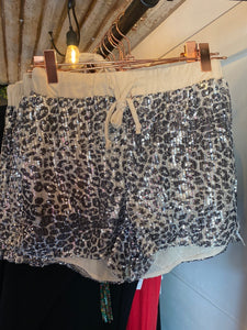 Leopard Sequin Short