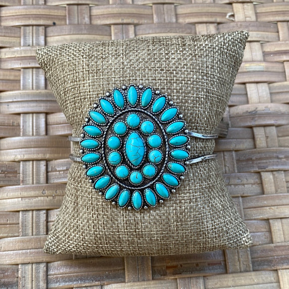 Concho Turquoise Bracelet