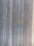 Druzy Cow necklace