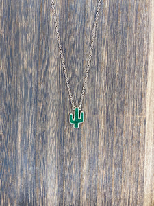 Druzy Cactus Necklace