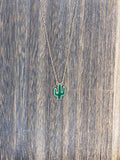 Druzy Cactus Necklace