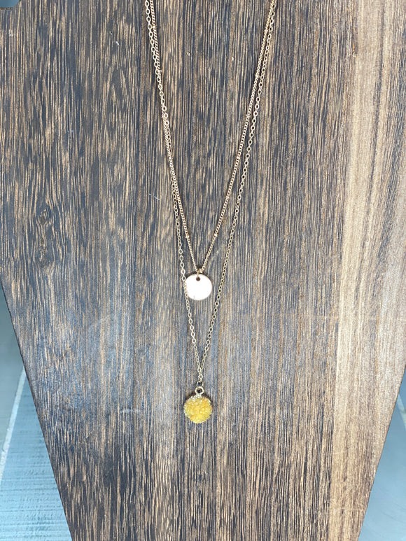 Natural Druzy Stone Necklaces